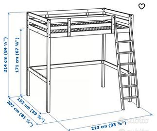 letto ikea soppalco