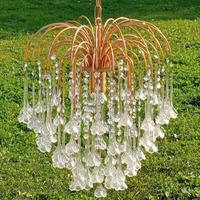 Lampadario in vetro di Murano stile Venini 