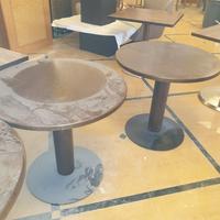 tavolino con testa tonda d.80 cm