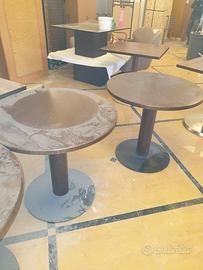 tavolino con testa tonda d.80 cm