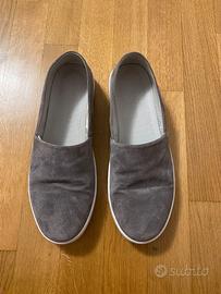 Mocassini Giorgio Armani Camoscio Grigio tg 44
