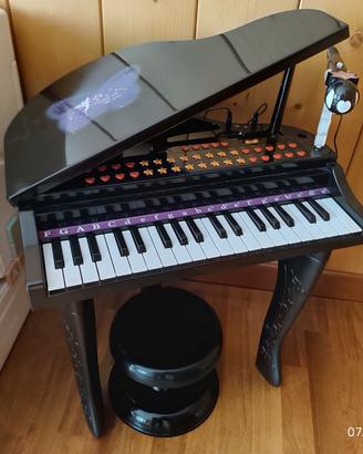 Pianoforte elettrico  giocattolo bimbi nero nuovo 