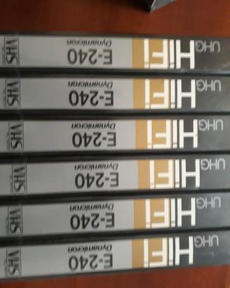 Videocassette HIFI 240 min. Sigillate