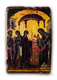 ICONA : Presentazione al Tempio Teofane Cretese St