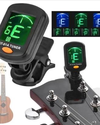 Accordatore Elettronico Tuner a Clip per Chitarra,