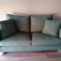 Divano in tessuto usato con doppio rivestimento