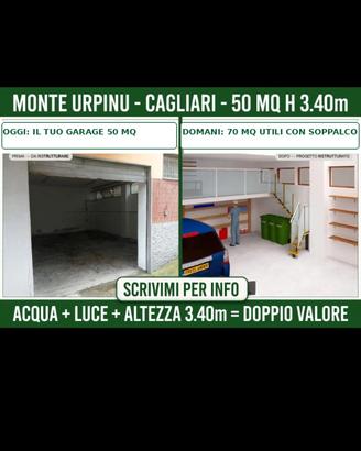 Monte Urpinu -Locale C2-50 mq H 3.40 mt-Acqua+Luce