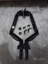 Ergosolid Supporto da scrivania per 2 monitor 