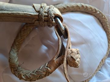 Frustino Vintage da Equitazione in Cuoio