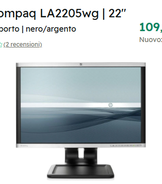 Compaq HP LA 2205 WG in garanzia