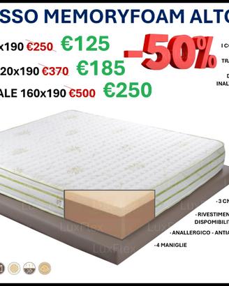 Materasso Memory Foam - Alto 24 cm