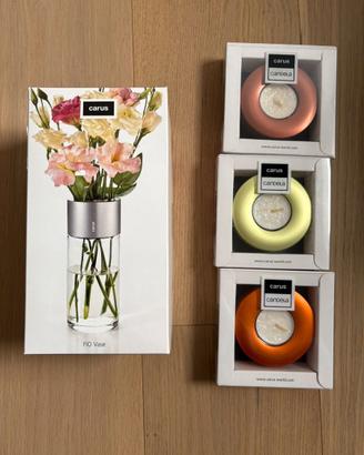 Vaso con candele Carus