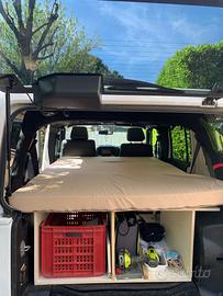 Letto struttura pieghevole jeep wrangler