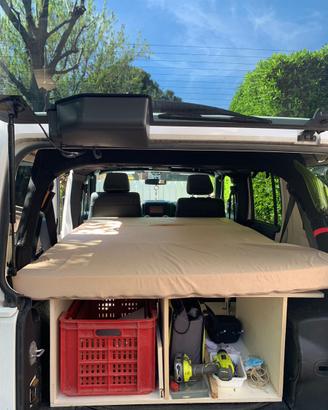 Letto struttura pieghevole jeep wrangler