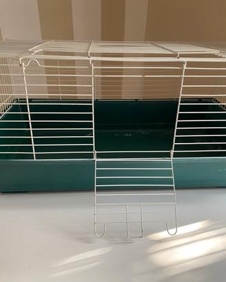 Gabbia per coniglio, con  casetta e ciotolina