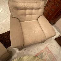 SET SALOTTO CLASSICO 3 PEZZI IN PIUME D’OCA