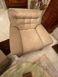 SET SALOTTO CLASSICO 3 PEZZI IN PIUME D’OCA