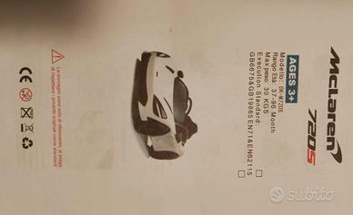 Macchina Elettrica McLaren 720s