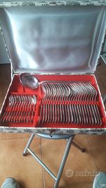 Servizio posate 37 pezzi placcato argento 800