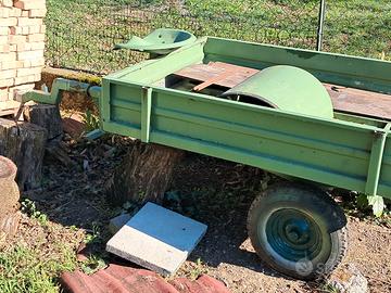 carrello con sedile per motocoltivatore