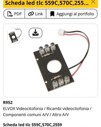 Scheda led per citofono