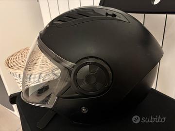 CASCO JET LS2 NERO OPACO TAGLIA L