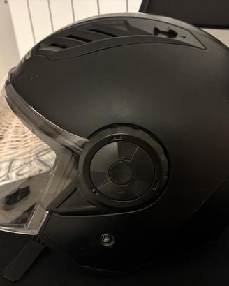 CASCO JET LS2 NERO OPACO TAGLIA L