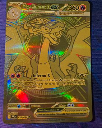 Mega Charizard X Ex Gold Fiamme Spettrali PFL 130