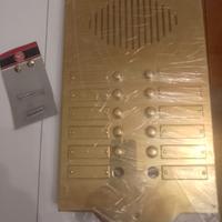 Pulsantiera in ottone per n.12 campanelli