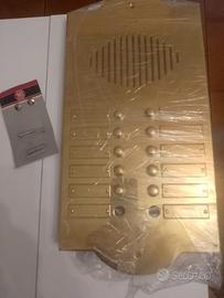 Pulsantiera in ottone per n.12 campanelli