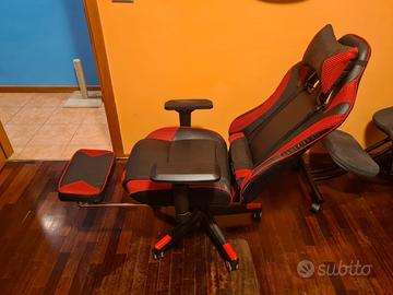 Sedia Gaming ergonomica schienale regolabile