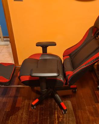 Sedia Gaming ergonomica schienale regolabile