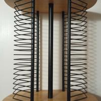 PortaCD in legno e metallo 