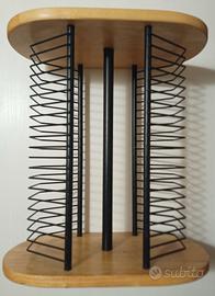 PortaCD in legno e metallo 