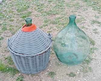 Damigiana Vino con rivestimento e senza 