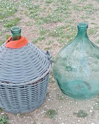 Damigiana Vino con rivestimento e senza 