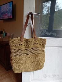 Borsa estiva  uncinetto in cordino