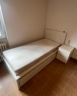 Letto ikea Malm Bianco con cassetti