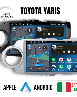 Toyota Yaris KIT COMPLETO Autoradio Android 9 pol.