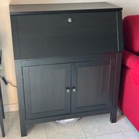 Scrittoio Secretaire HEMNES IKEA (marrone-nero)
