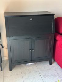 Scrittoio Secretaire HEMNES IKEA (marrone-nero)