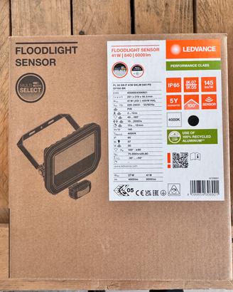 Faro LED 41W con sensore movimento Ledvance NUOVO