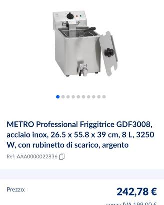 friggitrice professionale metro GDF3008