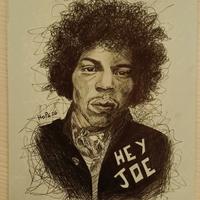 Ritratto di Jimi Hendrix