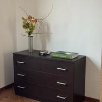 Cassettiera in legno scuro