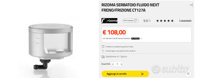 Serbatoio olio freni dot 4 moto RIZOMA NUOVO