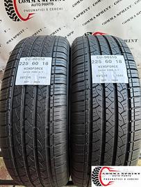 2 PNEUMATICI 225/60 R18 WINDFORCE ESTIVE SEMINUOVE