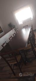 tavolo in legno massello 3,60x 1,00 mt