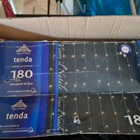 Minilucciole luci natale - tenda da 180 luci