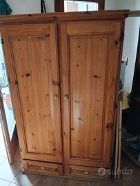armadio in legno 110*60 h175